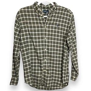 Ralph Lauren Button Down Shirt Boys Large Multicolor Tattersail Plaid Casual Top - Picture 1 of 7