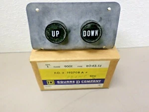 Square D Class 9001 Type BO-42-S1 UP-DOWN Pushbutton Switch BO42-91 - Picture 1 of 9