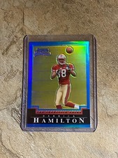 2004 Bowman Chrome Football Derrick Hamilton Rookie Blue Refractor #1/1 (49'ers)
