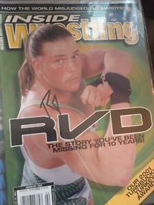 Signed Inside Wrestling Magazine RVD Rob Van Dam WWE ECW Champ Autograph Impact