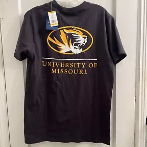 NWT Missouri Tigers Shirt Men's M Black Short Sleeve Crew Neck Tee - Picture 1 of 5