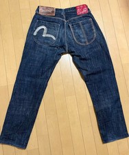 Denim Jeans  EVISU YAMANE JEANS Selvedge DENIM Leather Patch W:29 Inseam:28