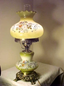 FABELHAFTE Vintage Hurricane GWTW Rüschen Stil elektrische Lampe NACHLASSFUND - Bild 1 von 8