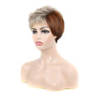 Miss Short Curly Wig White Wigs For Women High Temperature Fiber