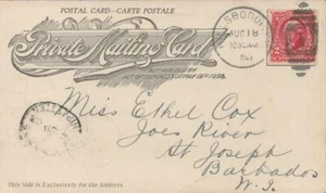 1903 Hillsboro, Hill County Texas Scarce Barbados Ship Oval Cancel - Waco Cotton - Picture 1 of 2