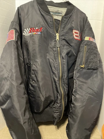 RARE Chase Authentics Earnhardt Jr NASCAR Budweiser  Bomber Jacket (see Notes) Cover