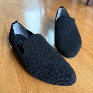Vince Camuto Damenschuhe schwarz Größe 7,5 M waschbar schwarz Strick spitz Halbschuhe - Bild 1 von 12