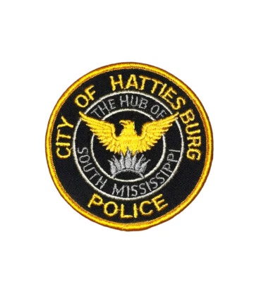 City of Hattiesburg Mississippi MS Police Department Patch South Mississippi - Imagem 1 de 2