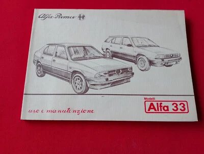 ALFA ROMEO modelli ALFA 33 LIBRETTO USO E MANUTENZIONE - Immagine 1 di 4