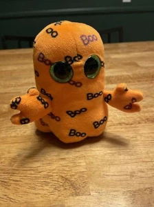 TY Halloween Beanie Boos 6" GHOULIE Orange Ghost Plush Stuffed Animal Toy MWMTs - Picture 1 of 6