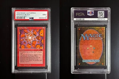 ARTIFACT BLAST Magic The Gathering MTG - Antiquities PSA 9 Mint! - Image 1 of 3