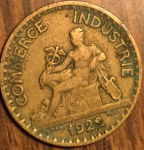 1922 FRANCE 1 FRANC COIN - Picture 1 of 2