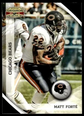 2010 Panini Gridiron Gear 28 Matt Forte Chicago Bears Football Card - Image 1 of 2