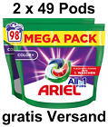 Ariel Waschmittel Pods All-In-1, Color Waschmittel, 98 Waschladungen (2x49 Pods)