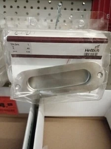 HETTICH 9102511 Einlassgriff 120 x 40mm Edelstahl Möbelgriff Schiebetür - Bild 1 von 2