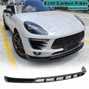 Carbon Flap Frontspoiler Stoßstangen Lippe Spoiler für Porsche Macan 95B 2014-17 - Bild 1 von 12