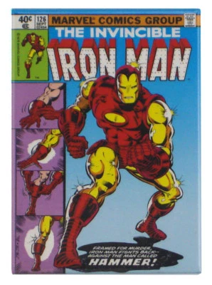 Invincible Iron Man #126 Cover Refrigerator Magnet Marvel Comics John Romita New - Imagem 1 de 2
