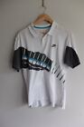 Vintage 90s Nike Challenge court Agassi polo shirt S/M White graphic Tennis