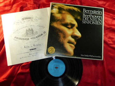 LEONARD BERNSTEIN BEETHOVEN DIE NEUN SINFONIEN NEW YORKER PHILHARMONIKER 7LPS - Bild 1 von 3