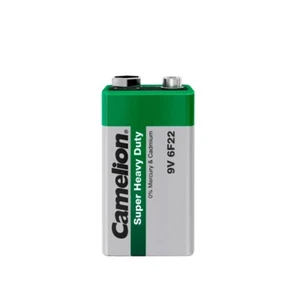 2x 6F22 Super Heavy Duty Batterie 9V E-Block Zink-Kohle 9 Volt Shrink Camelion - Bild 1 von 1
