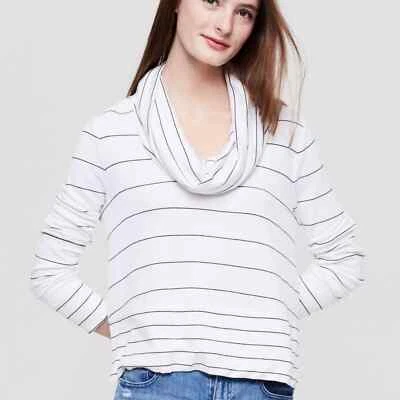 Lou & Grey Signaturesoft 条纹圆领上衣 Sm — 第 1/4 张图片