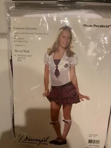 NWOT Dreamgirl Pam Perdbrat Schoolgirl Costume Adult Junior Size 0/1 - Picture 1 of 4