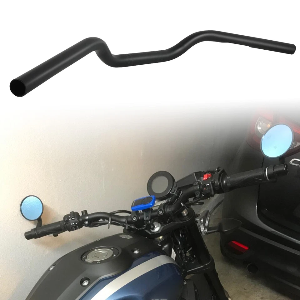 Manillar de motocicleta para Yamaha XSR900 XSR700 XVS 7/8" 22 negro manillar de arrastre Foto 1 de 4