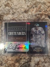 2006 Contenders Legendary Auto Paul Krause #14/40 Minnesota Vikings