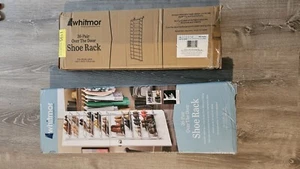 Whitmor 36 Pairs Over The Door Storage Rack White  - Picture 1 of 3