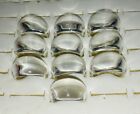 Bundle of 10 New Clear CHUNKY LUCITE RINGS Design/Paint Your Own Size O/P