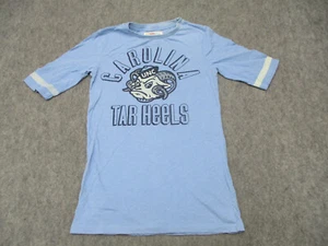 North Carolina Tar Heels Shirt Womens Medium Blue UNC Crew Neck Basketball - Picture 1 of 8