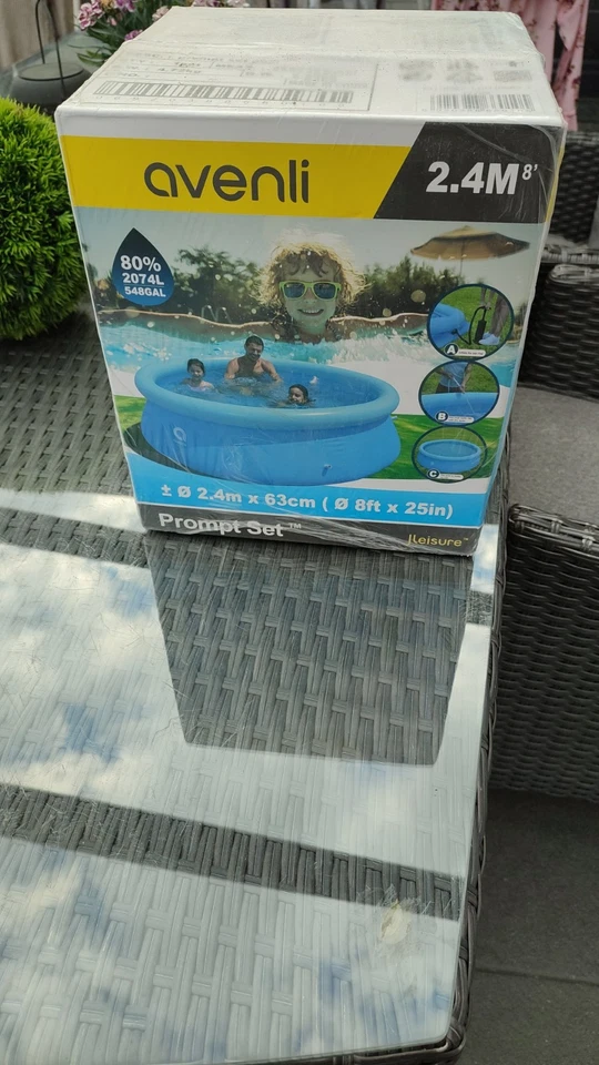 Pool rund 240x63 cm Aufstellpool Garten Swimmingpool Schwimmbecken Planschbecken - Bild 1 von 1