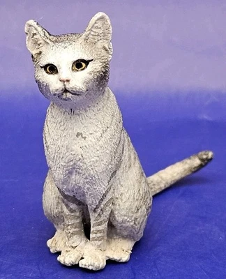 Schleich Animal House Mascotas 2014: gato gris sentado 1,75" suelto D-73527 Foto 1 de 4