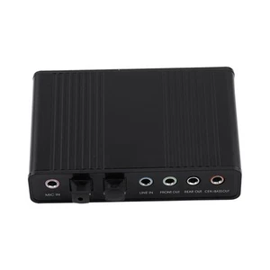 6-Kanal-Soundkarte USB Externer Digitaler Optischer SPDIF-Audioausgangsadap KUI - Photo 1/7