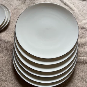 Lenox Vintage MCM Olympia Platinum Trim Bone China 10” Plate Beige - Picture 1 of 9