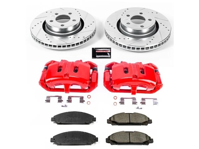 Kit de pastillas de freno delanteras y rotor para Ford Mustang 2015-2020 2016 2017 2018 TQ659YS Foto 1 de 1