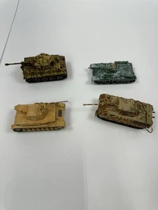 Lot Of 4 Vintage Corgi Tanks Used As Christmas Ornaments Tiger 1, Panzer, 134 ++ - Picture 1 of 9