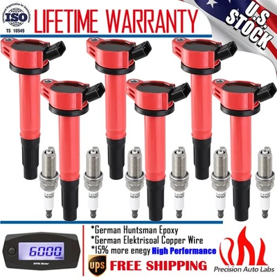 Ignition Coil Pack & Spark Plug For Toyota Lexus ES350 RX350 RX350L RX450h 3.5L - Image 1 of 4
