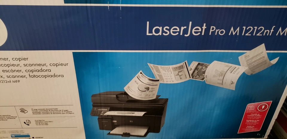HP LaserJet Pro M1212NF All-In-One Laser Printer - BRAND NEW - Image 1 of 1