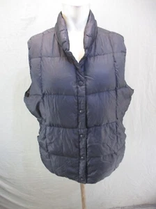 LANDS' END Size L(14-16) Boy 100% Nylon Down Feather Full Zip Insulated Vest 550 - Picture 1 of 11
