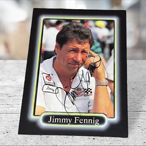 Jimmy Fennig BAR autographed VINTAGE 1990 MAXX #35 WINSTON CUP NASCAR card