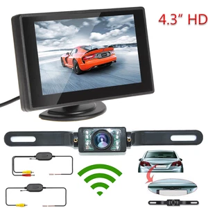 4.3" TFT LCD Monitor Rear View Wireless System Backup Reverse Camera Nightnight - Picture 1 of 8