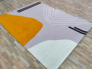 Alfombra personalizada alfombra acolchada a mano NZ alfombra de lana sala oficina alfombra nueva - Imagen 1 de 7