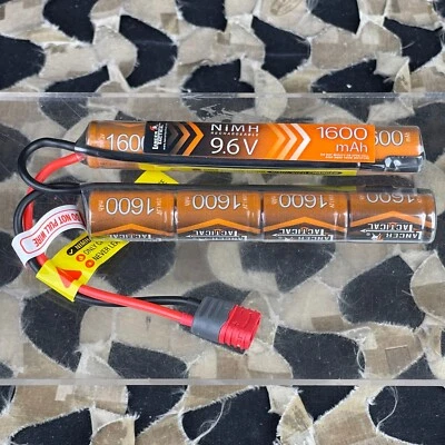 NUEVA Batería Lancer Tactical 9.6V 1600mAh Nunchuck LiPo Airsoft - Conector Deans Foto 1 de 4