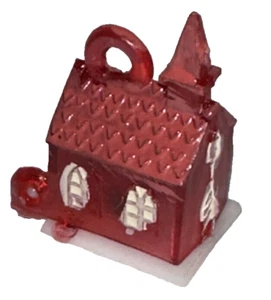 Vintage Kaugummiball Charm Cracker Jack 60er HK Kirche mit Personen Verkaufsautomat Preis Kaugummiball  - Bild 1 von 3