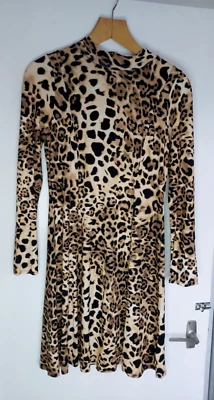 Wallis Animal Print Stretchy Dress Size 10 - Image 1 of 4