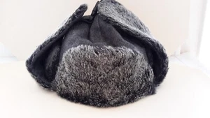 Trapper Unisex Faux Fur Lined Aviator Pilot Ear Flap Winter Hat Retro7 40% Wool - Picture 1 of 10