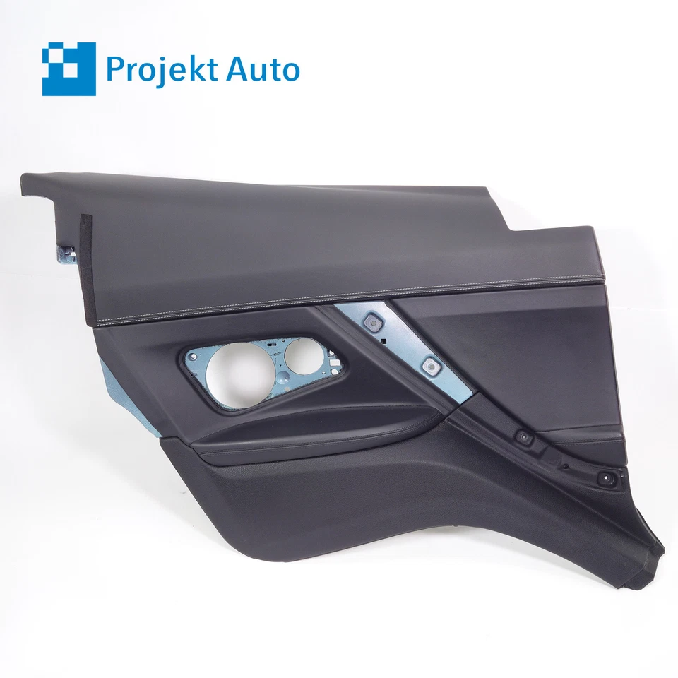 Panel lateral trasero izquierdo 12-18 OEM BMW negro napa NASW contraste 640i 650i F13 Foto 1 de 4