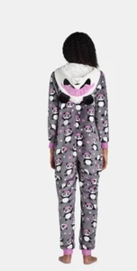 Adult Union Suit Panda Hooded Pajama’s New W/Out Tags Size XL(16-18) - Picture 1 of 11