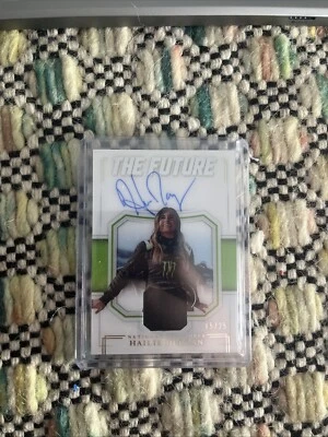 2020 Panini National Treasures - The Future #TF-5 Hailie Deegan /25 (AU, MEM) - Image 1 of 2